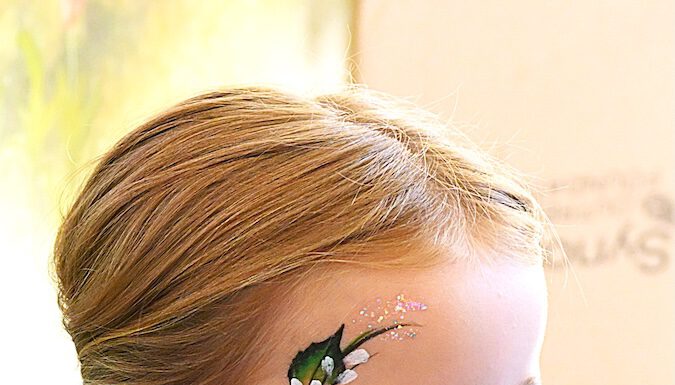rose face paint