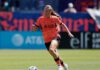 Bay FC midfielder Taylor Huff finds exploration of Christian faith helps her to put everything in perspective Bay FC soccer player with ball